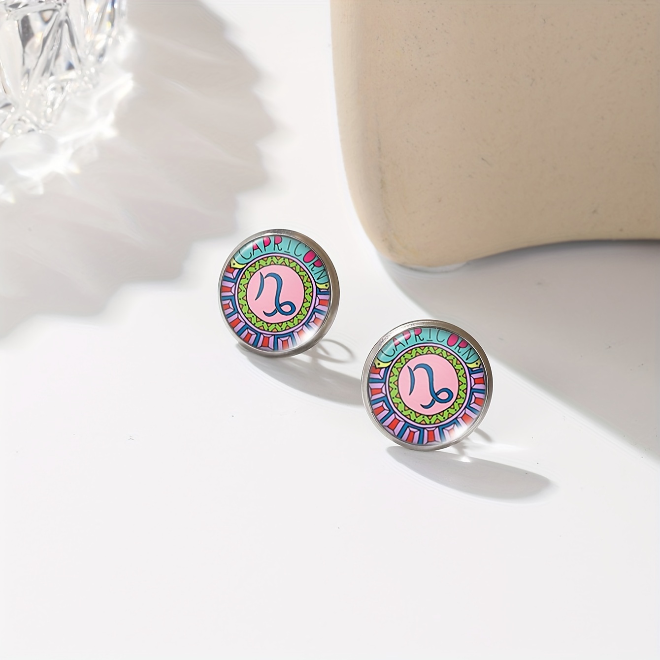 Zodiac Constellation Symbol Earrings Set